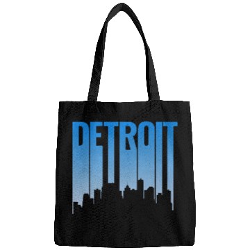 Discover Detroit Michigan Skyline Bags