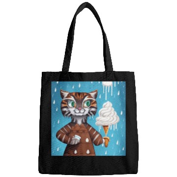 Discover happy tiger love ice cream Bags