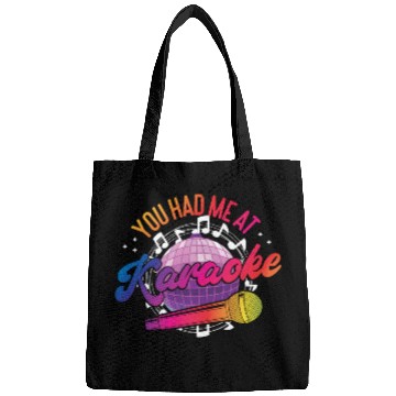 Discover Karaoke Singer 80s Retro Disco Bags