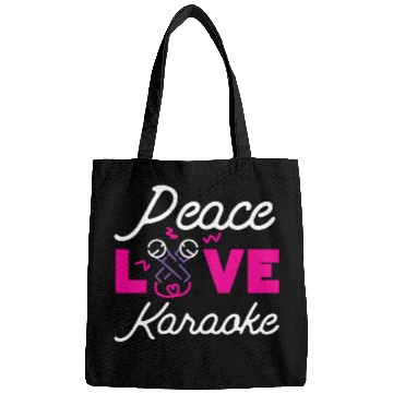 Discover Karaoke Singer 80s Retro Peace Bags