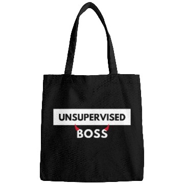 Discover UNSUPERVISED BOSS FUNNY CUTE DESIGN Bags