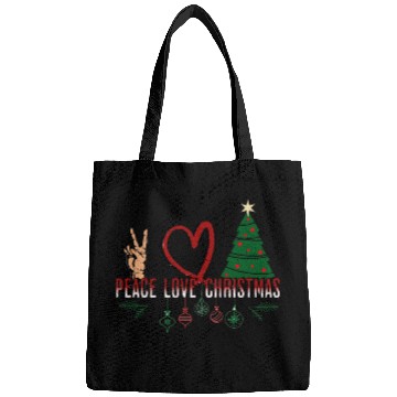 Discover Peace Love Christmas Bags