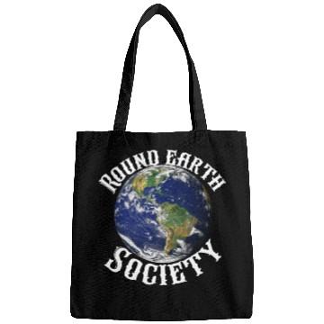 Discover Round earth society Bags
