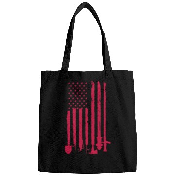 Discover Firefighter American Flag Bags