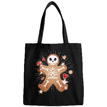 Discover Gingerbread man Sugar Skull decor for Christmas Bags