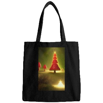 Discover Mushroom Shining Christmas tree Bags