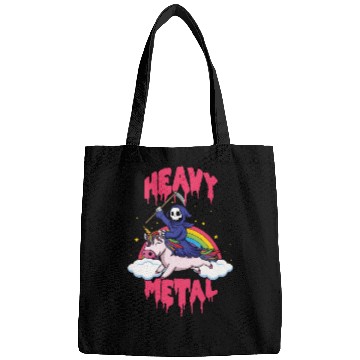 Discover Grim Unicorn Rainbow Metal Music Heavy Rock Bags