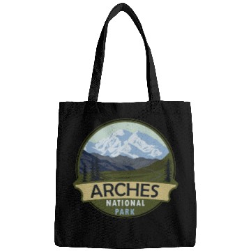 Discover Cool Vintage Retro Arches National Park Mountain Bags
