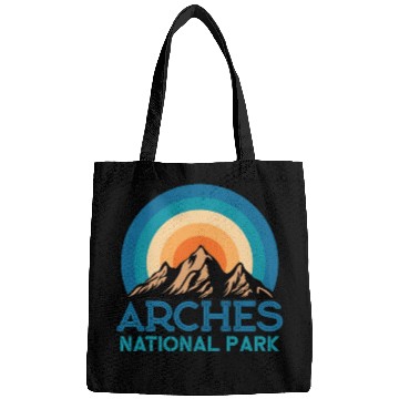 Discover Cool Vintage Retro Arches National Park Mountain Bags