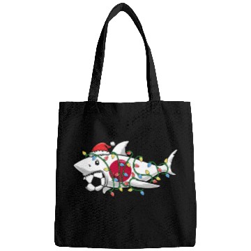 Discover Christmas Bags, Santa Shark Soccer Jersey