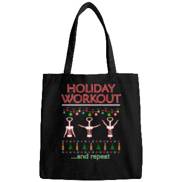 Discover Holiday Workout Drink And Repeat Wine Christmas Bags