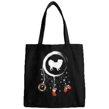 Discover dog dreamcatcher Christmas Japanese Spaniel Bags