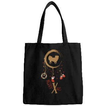 Discover dog dreamcatcher Christmas Japanese Spaniel Bags