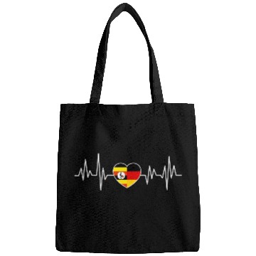 Discover Uganda Germany Flag Two Countries Bags
