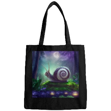 Discover Spiral Moongazing Snail Ombre Aqua Lavender sky Bags