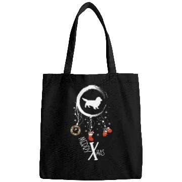 Discover dog dreamcatcher Christmas Long haired Dachshund Bags