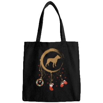 Discover dog dreamcatcher Christmas Pitbull Bags