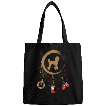 Discover dog dreamcatcher Christmas Poodle Bags