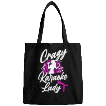 Discover Karaoke Singer Crazy Karaoke Lady Bags