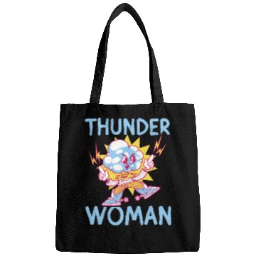Discover Thunder woman thunderstorm design Bags