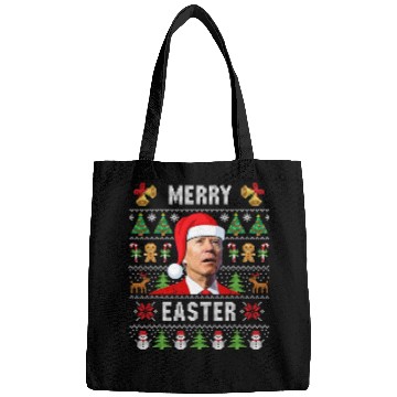 Discover Funny Joe Biden Happy Easter Ugly Christmas Bags