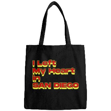 Discover I Left My Heart in san diego Bags
