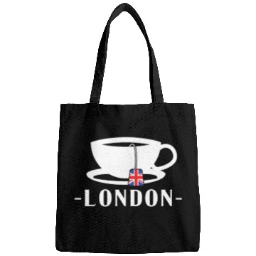 Discover London Tea Great Britain Flag Bags