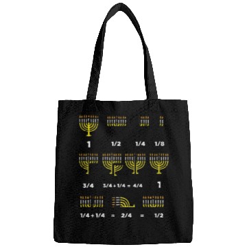 Discover Hanukkah Math Fractions Menorah Chanukah Teacher Bags