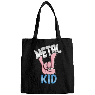 Discover Rock Sign Rock Hand Metal Kid Music Lover Rocker Bags