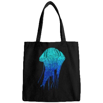 Discover Cool Ocean Blue Tribal Jellyfish Bags