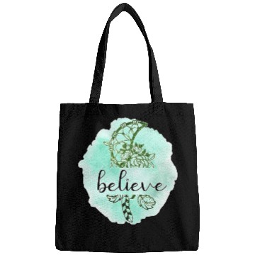 Discover Soothing Green Dream Catcher Believe Design Bags