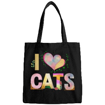 Discover I love cats Bags