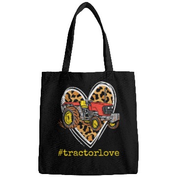 Discover Tractor Love Harvester Driver Farmer Farm Leopard Bags