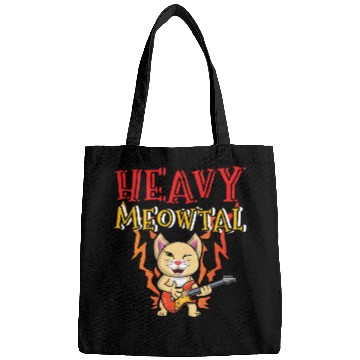 Discover Kawaii Cat Heavy Meow Metal Music Lover Guitar Bags