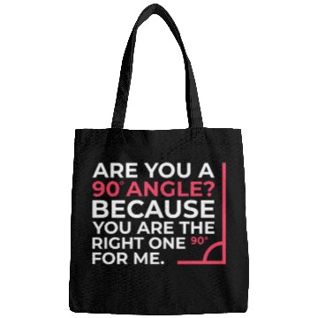 Discover Mathematics Right Angle Cheesy Pun Math Geek Bags