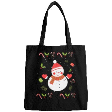 Discover Ugly Holiday Sweater Cute Snowman Bags
