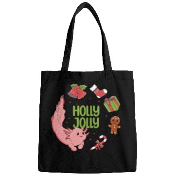 Discover Holly Jolly Axolotl Bags