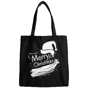 Discover Merry christmas typography Bags