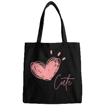 Discover Cute pink heart. Bags