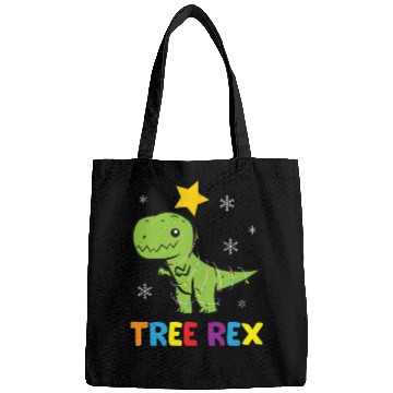 Discover T-Rex - Tree Rex light chain star snowflake colorf Bags