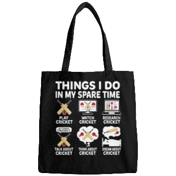 Discover Things I Do In My Spare Time Cricket Lover Bags