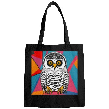 Discover Pop Art Snowy Owl Bags