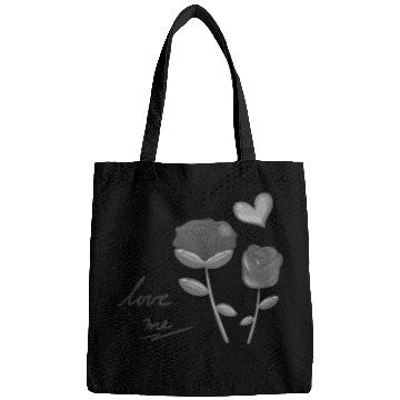 Discover two flowers nature plant flower grey Bags