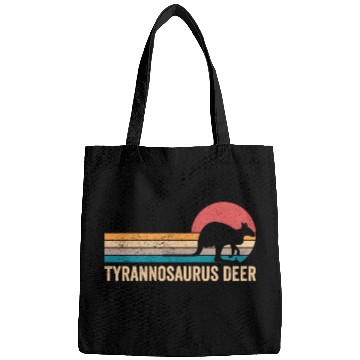 Discover Funny Kangaroo Tyrannosaurus Deer Retro Bags