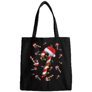 Discover Candy Cane Merry and Bright Red and White Candy Bags