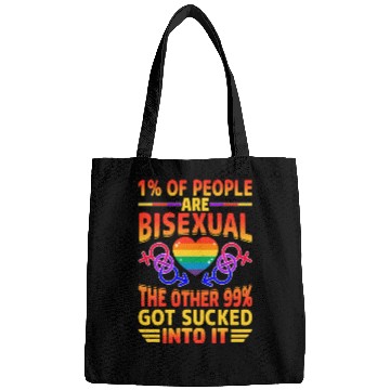 Discover Bisexual Pride Bi LGBTQ Bisexuality Queer Rainbow Bags