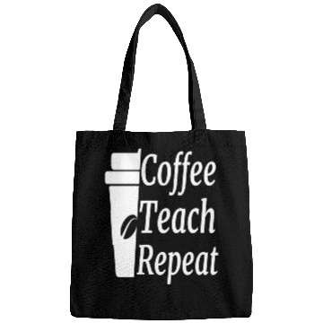 Discover Coffee Teach Repeat Teacher Bags