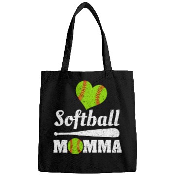 Discover Softball Momma Mother's Day Ball Sports Mom Mommy Bags