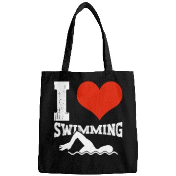 Discover I Love Swimming Swimmer Swim Bags