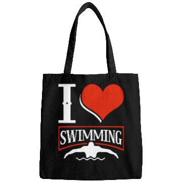 Discover I Love Swimming Swimmer Swim Bags